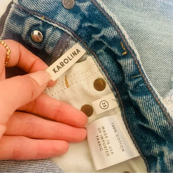 NWT GRLFRND Karolina High Rise Skinny Jeans in A Little More Love 23 - Picture 8 of 15